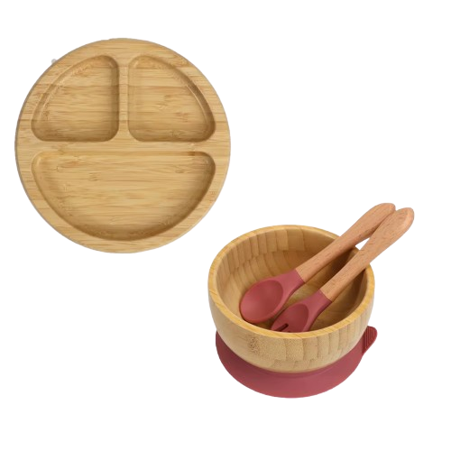 Eco-Friendly Bamboo Baby Feeding Set for Safer Mealtimes
