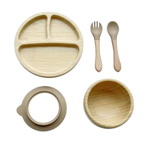 Eco-Friendly Bamboo Baby Feeding Set for Safer Mealtimes